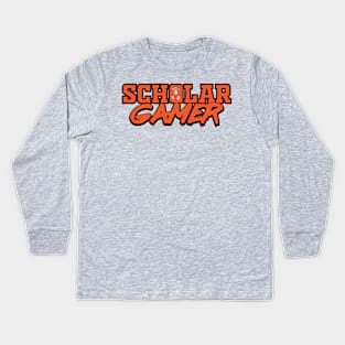 Scholar Gamer Kids Long Sleeve T-Shirt